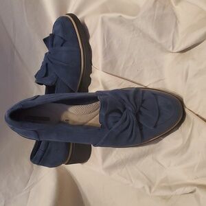 Clark's Sharon Dasher Velvet Suede Loafers SZ 12